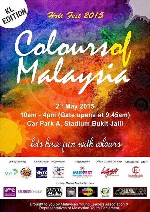 Colours Of Malaysia Holi Fest 2015 - Selebriti Online