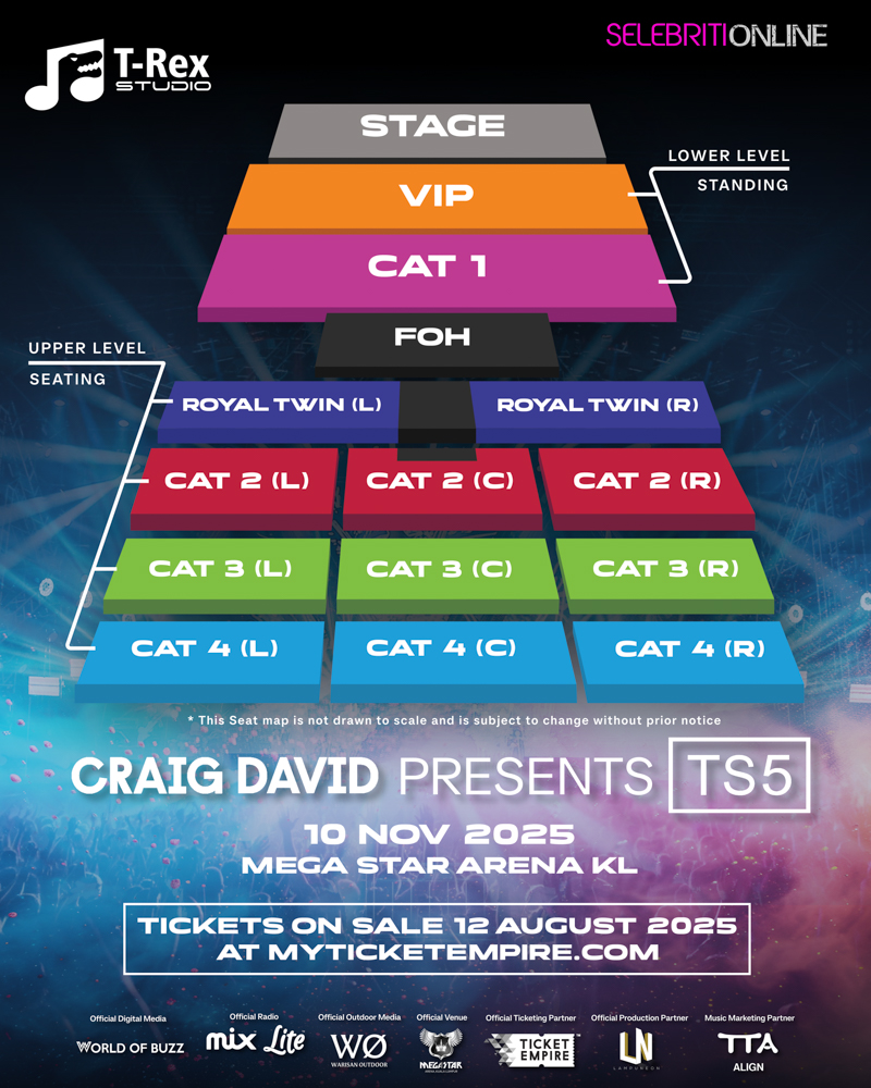 selebritionline portal hiburan - Craig David Presents TS5 Kuala Lumpur