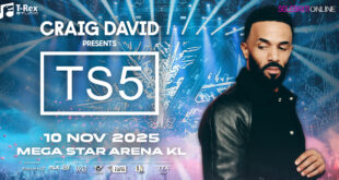 selebritionline portal hiburan - Craig David Presents TS5 Kuala Lumpur