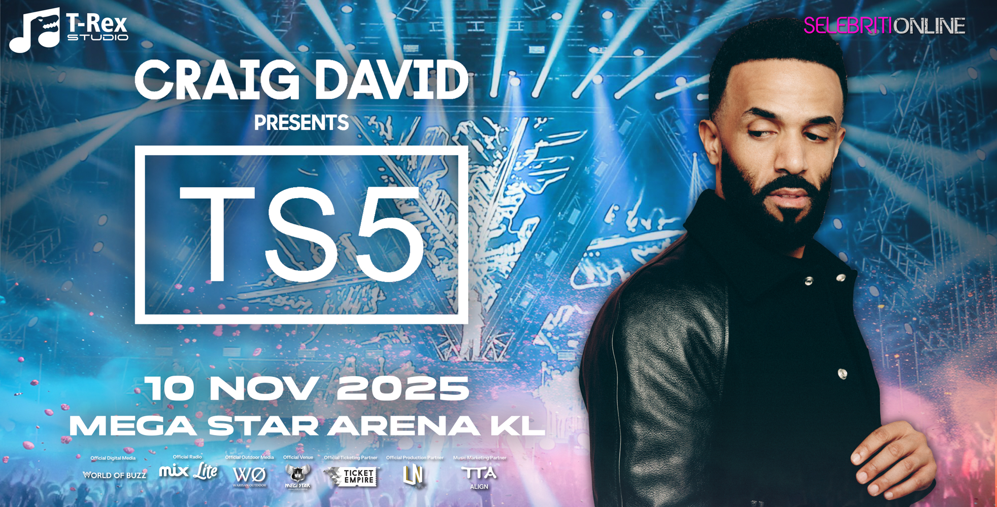 selebritionline portal hiburan - Craig David Presents TS5 Kuala Lumpur