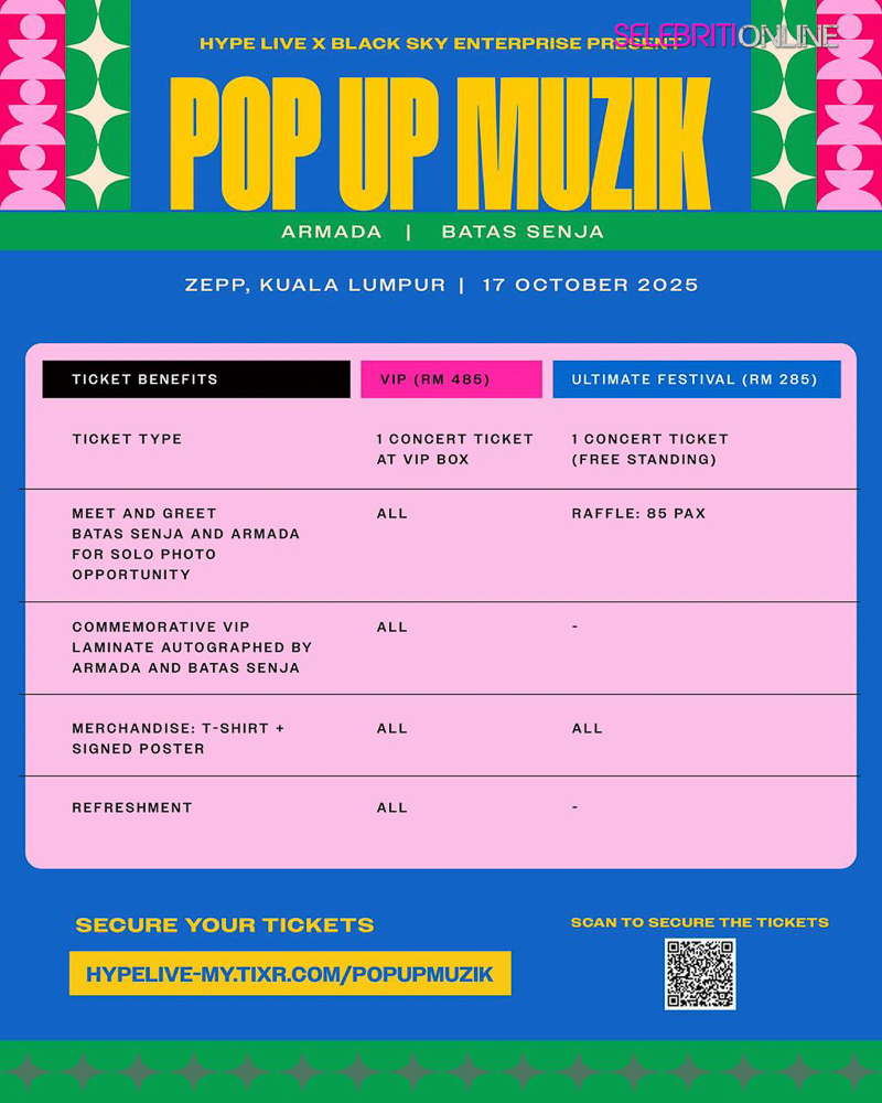 Pop Up Muzik 2025 Armada dan Batas Senja Zepp Kuala Lumpur