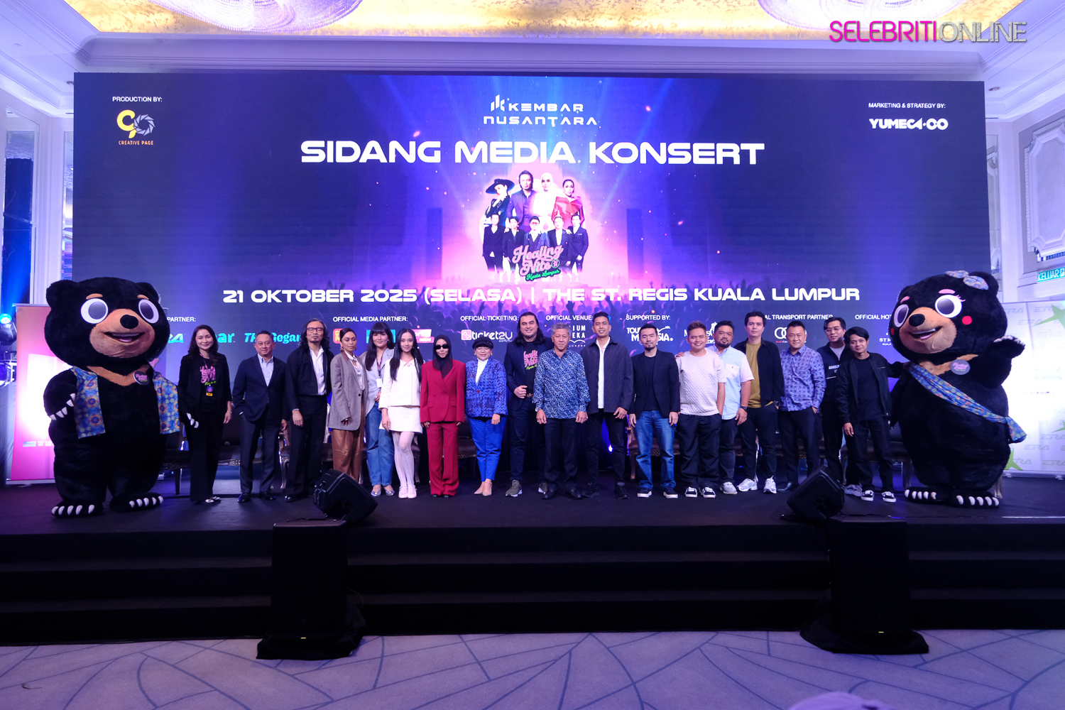 Healing Night 2026 menampilkan Ella, Anuar Zain, Dayang Nurfaizah, Kangen Band dan Lyodra di Stadium Merdeka.