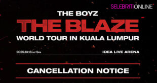 Notis rasmi pembatalan konsert THE BOYZ World Tour in Kuala Lumpur 2025 oleh IME Productions