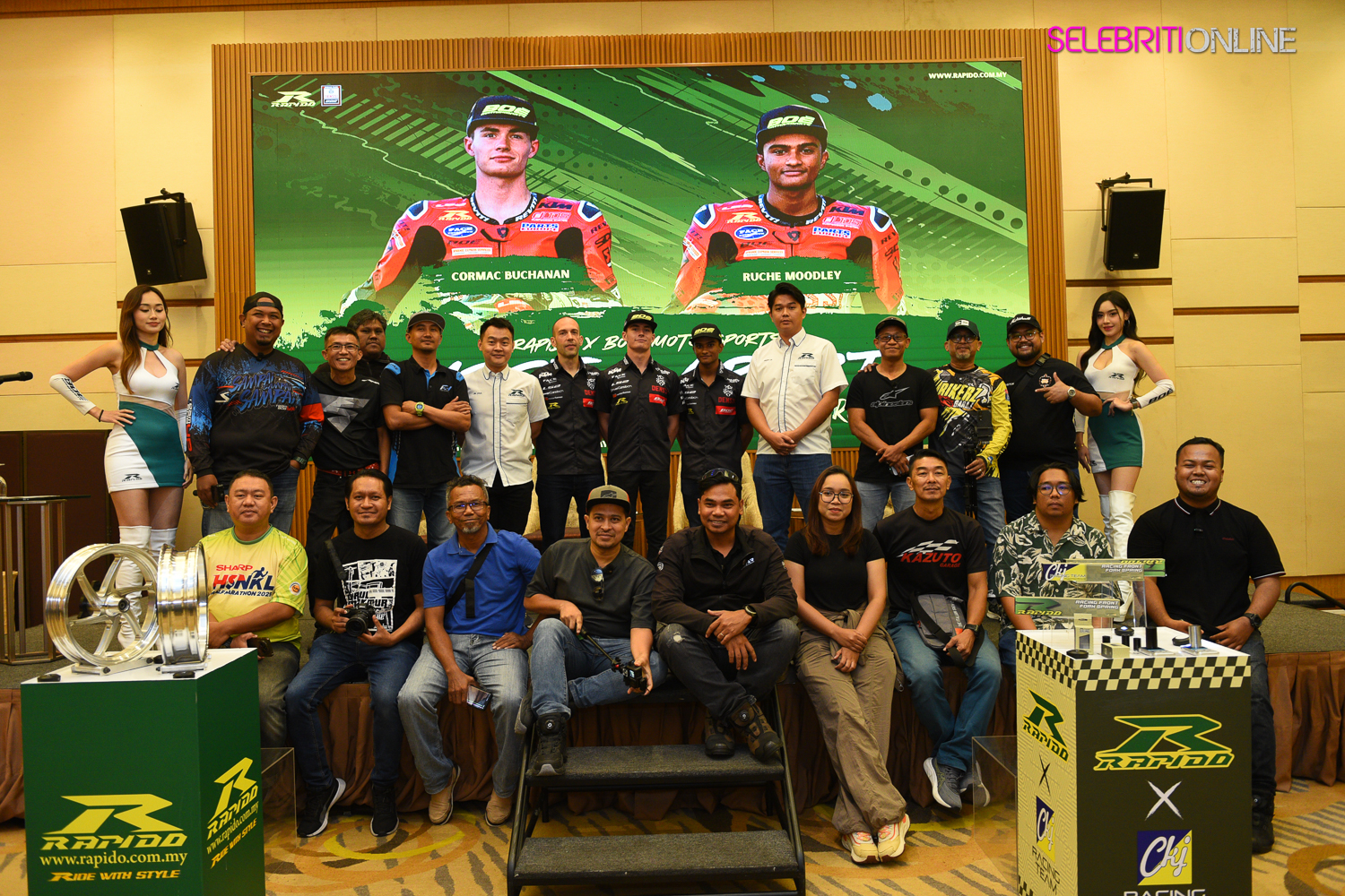 Komuniti bikers berhimpun dalam acara Rapido Meet & Greet Malaysia yang penuh meriah