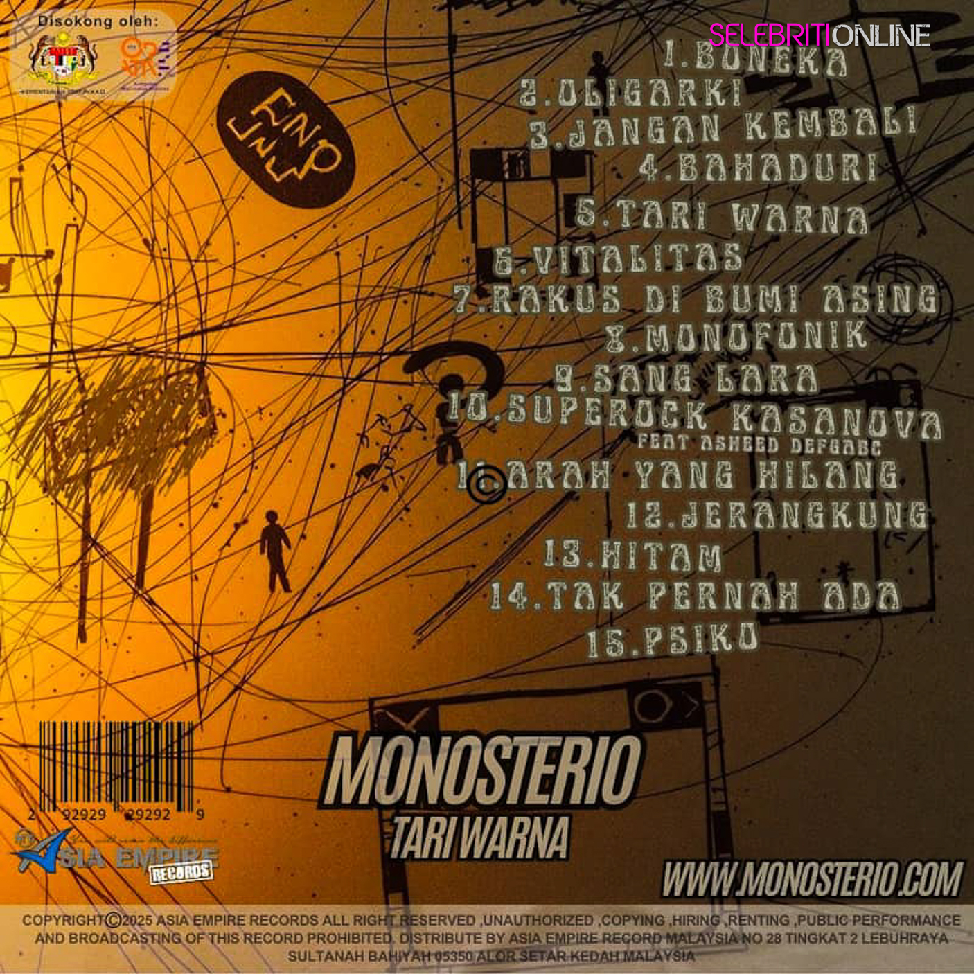Monosterio meraikan 20 tahun perjuangan muzik dengan pelancaran album Tari Warna.