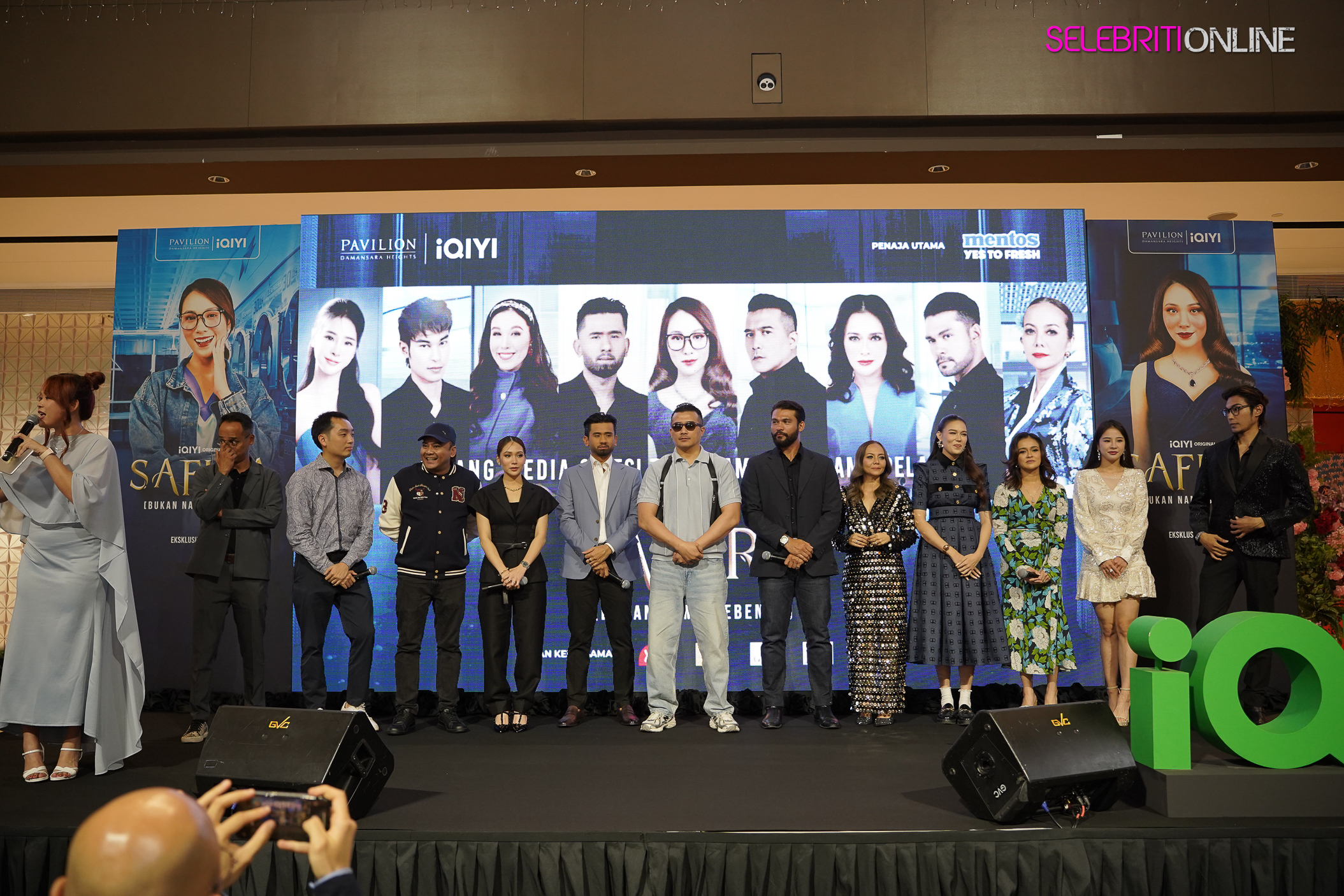 Poster drama Safira menampilkan Datin Elvina Mohamad sebagai Safira dalam dunia glamor T20.