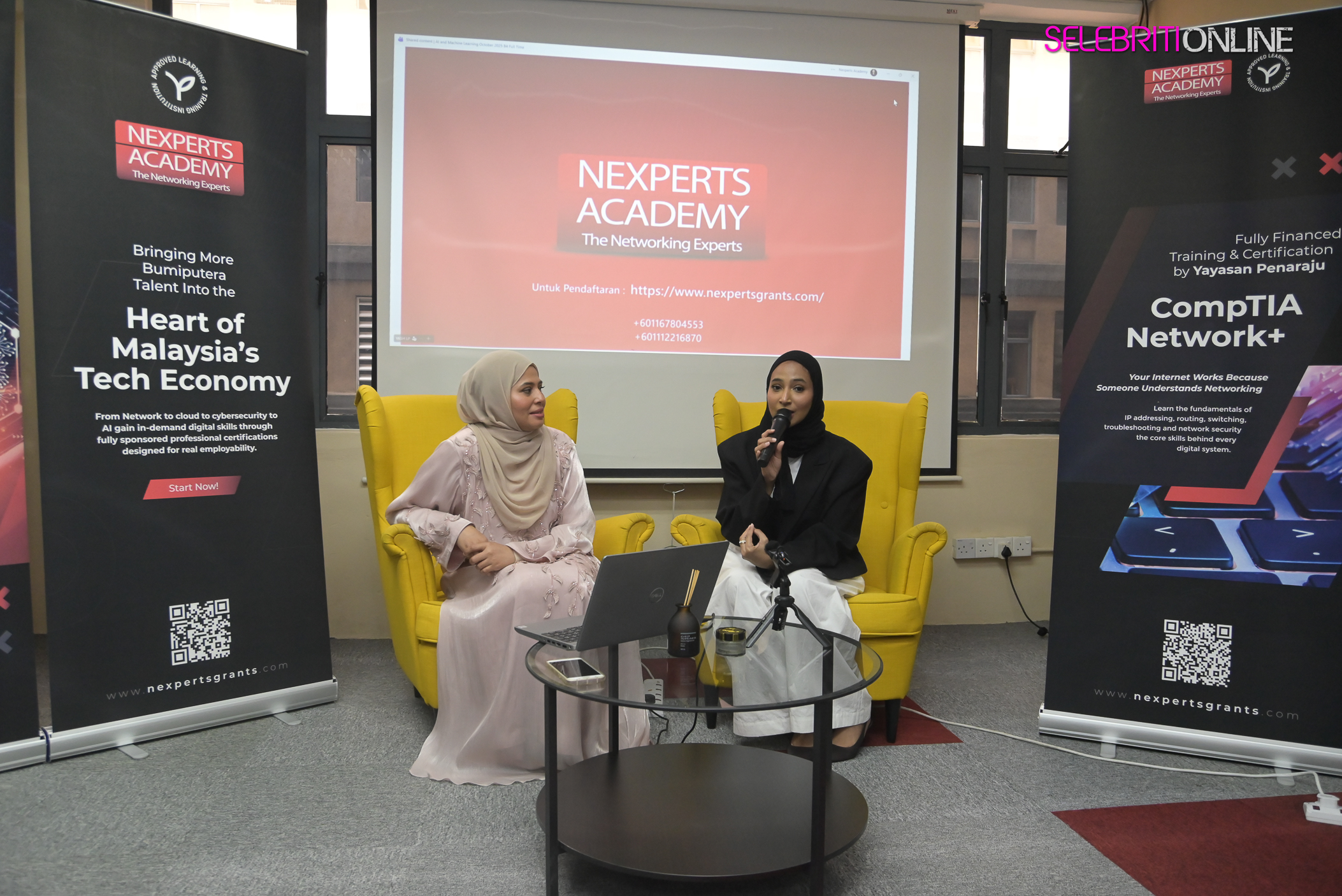 Peserta Nexperts Academy mengikuti latihan teknologi dan keselamatan siber.