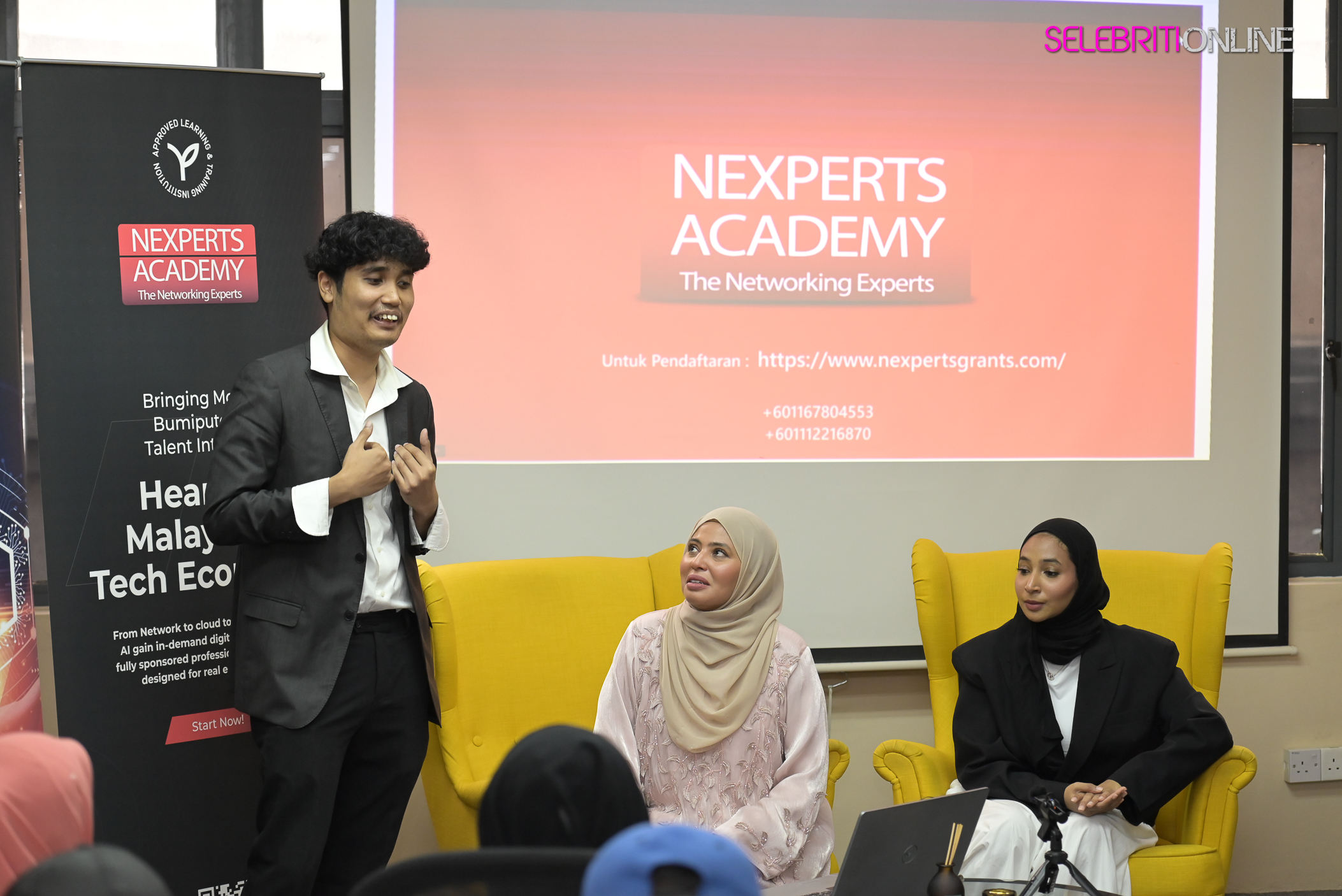 Peserta Nexperts Academy mengikuti latihan teknologi dan keselamatan siber.