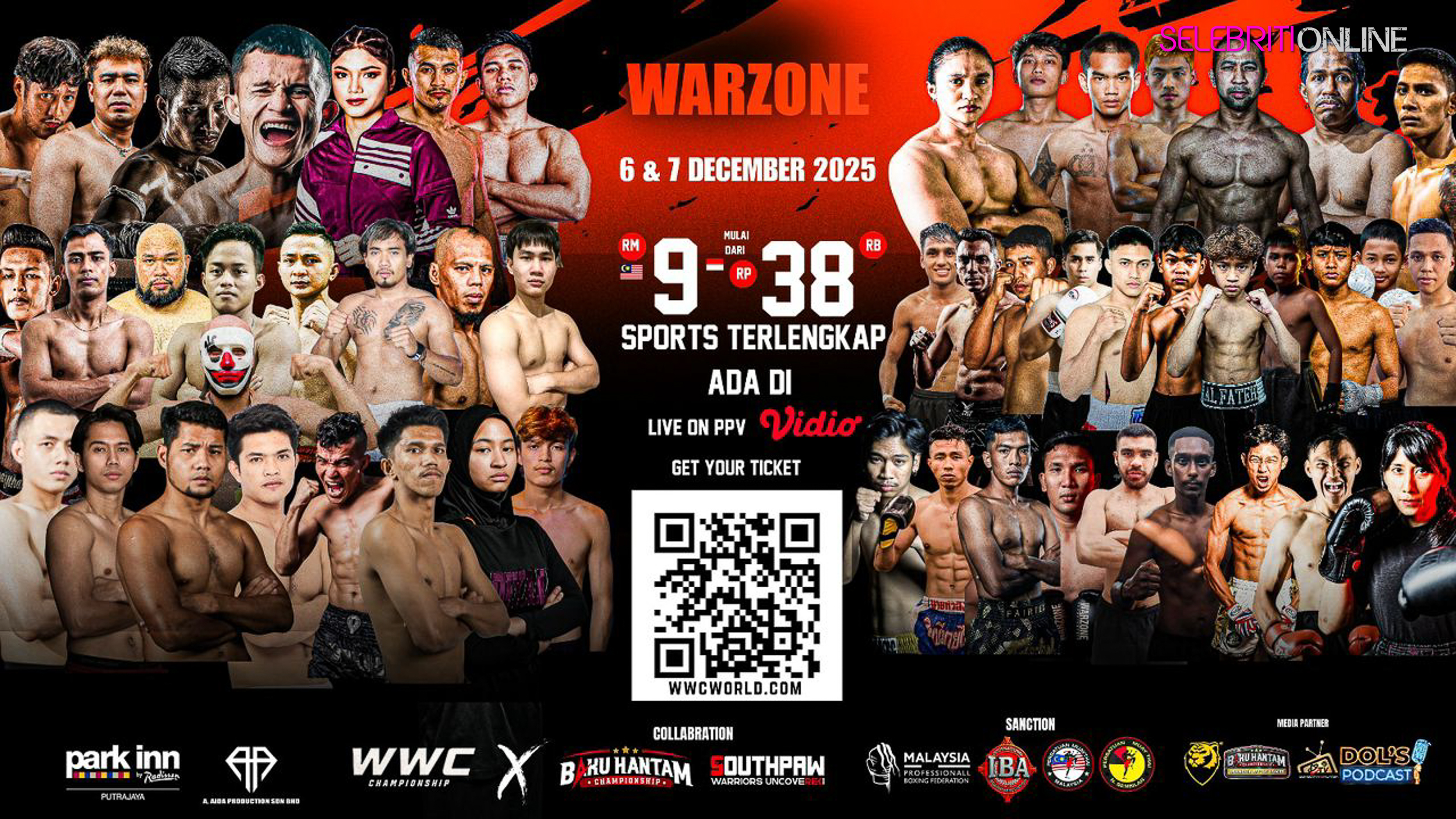 Poster rasmi Warzone World Championship 2025 di N9 Arena Nilai
