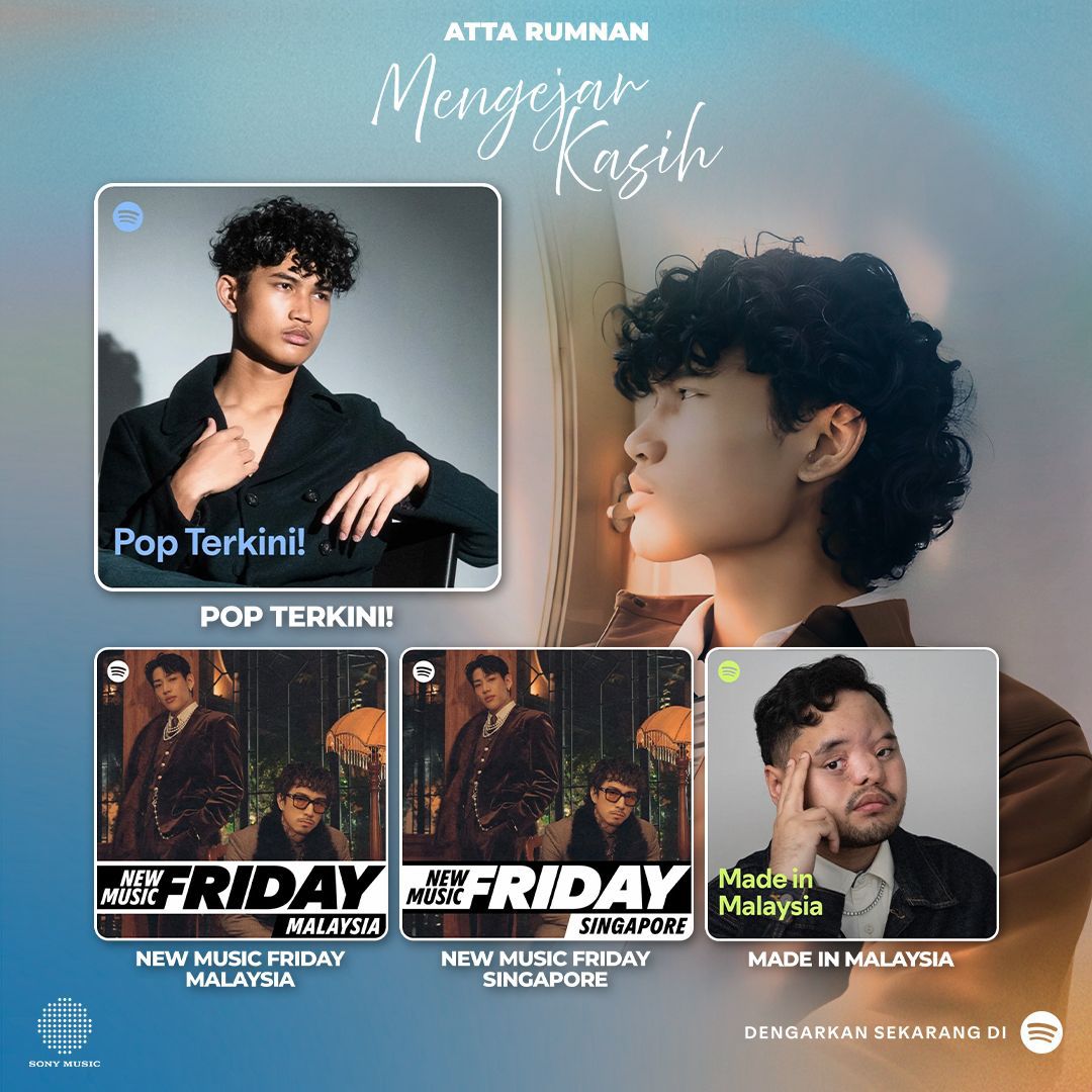 Atta Rumnan sebagai cover Spotify Pop Terkini untuk single “Mengejar Kasih”.