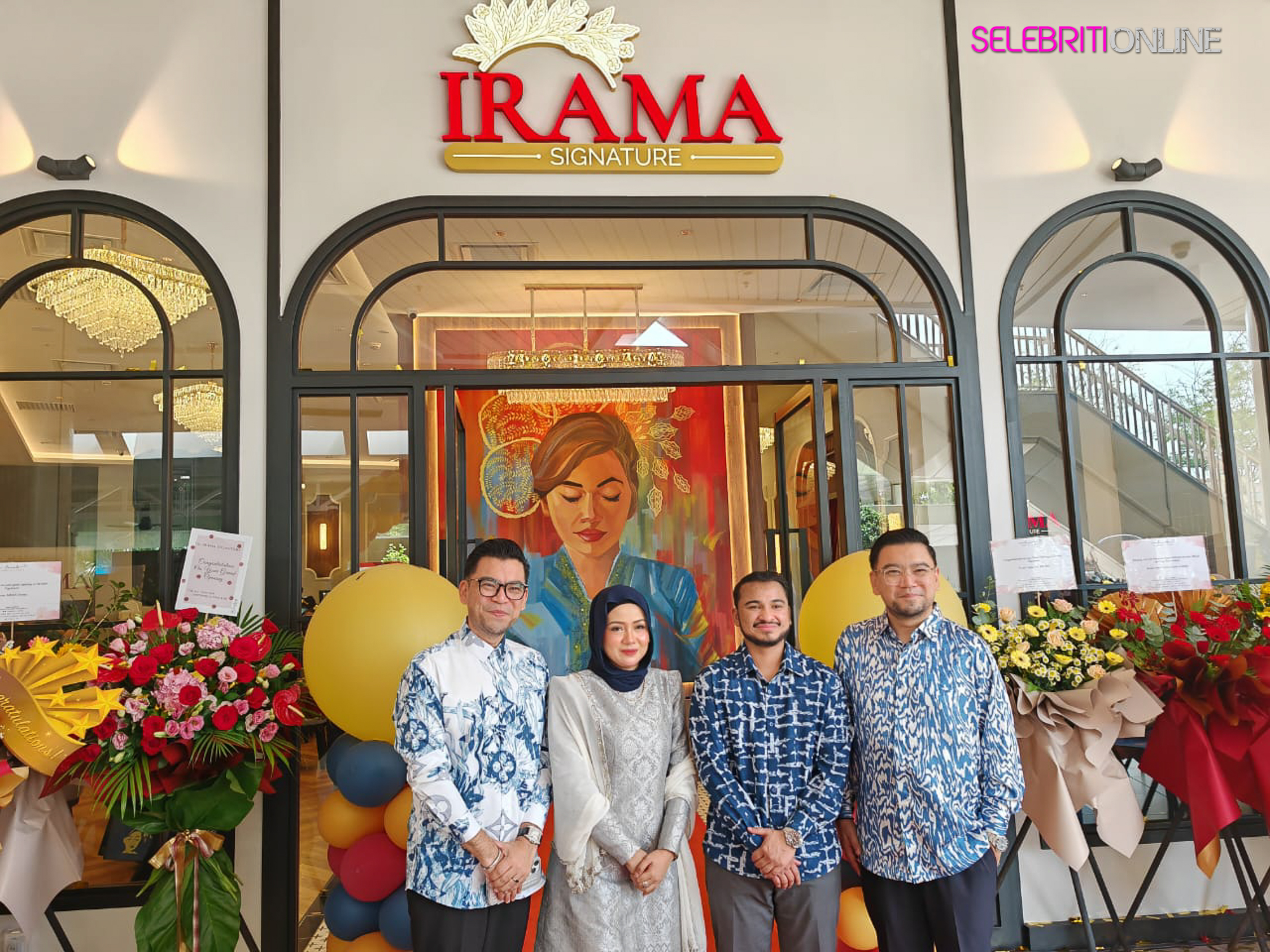 Suasana elegan IRAMA Signature dengan dekorasi Melayu moden.