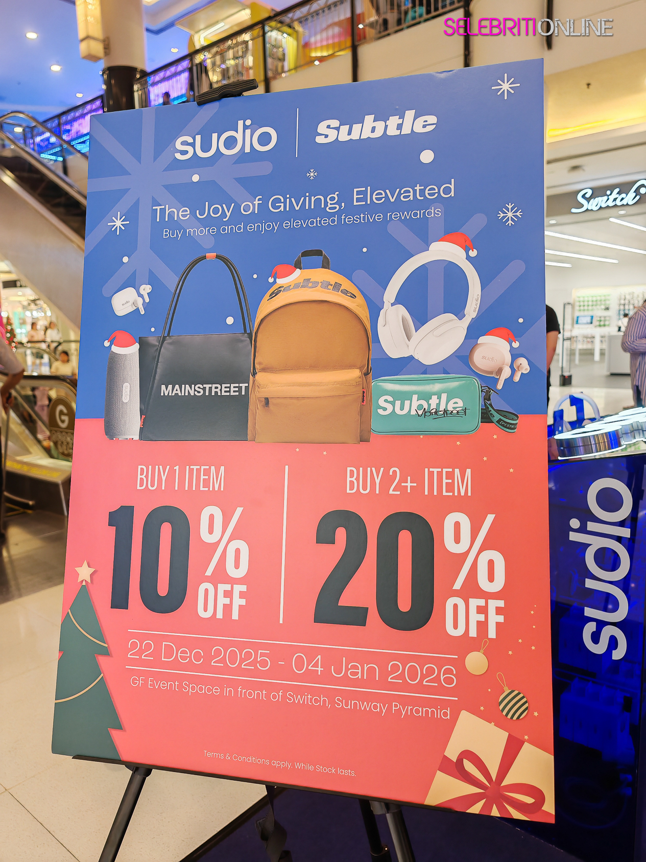Booth promosi Sudio dan Subtle di GF Event Space Sunway Pyramid