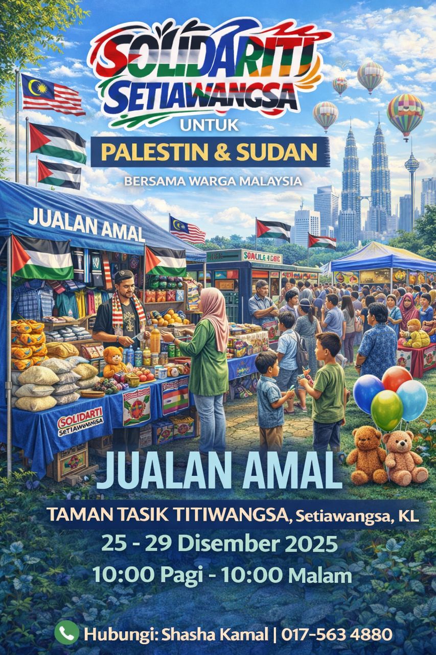 Program Solidariti Mesra Setiawangsa untuk Palestin dan Sudan di Taman Tasik Titiwangsa