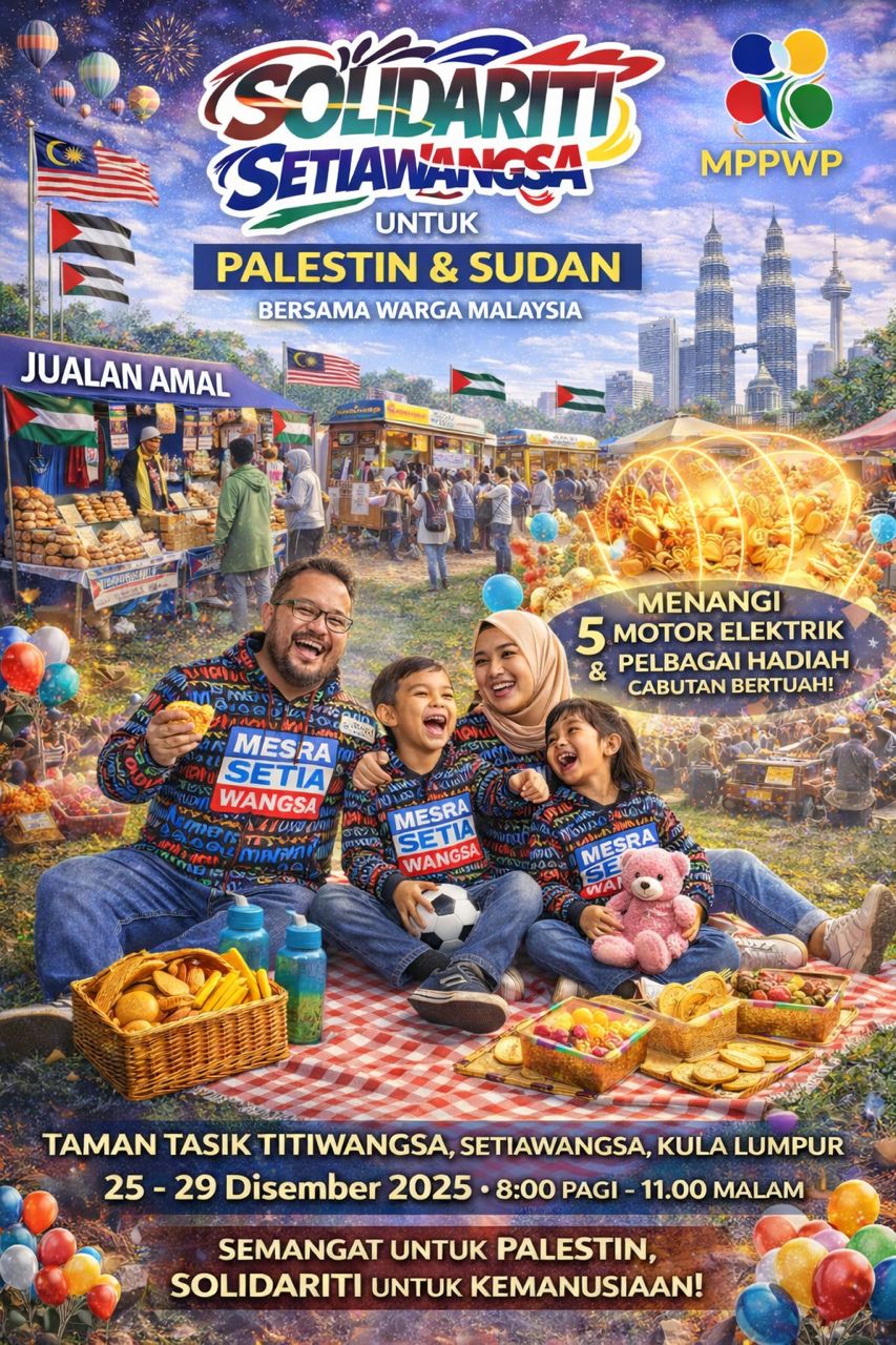 Program Solidariti Mesra Setiawangsa untuk Palestin dan Sudan di Taman Tasik Titiwangsa