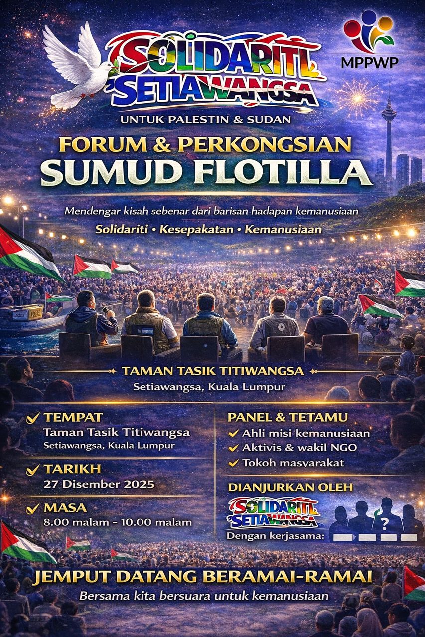 Program Solidariti Mesra Setiawangsa untuk Palestin dan Sudan di Taman Tasik Titiwangsa