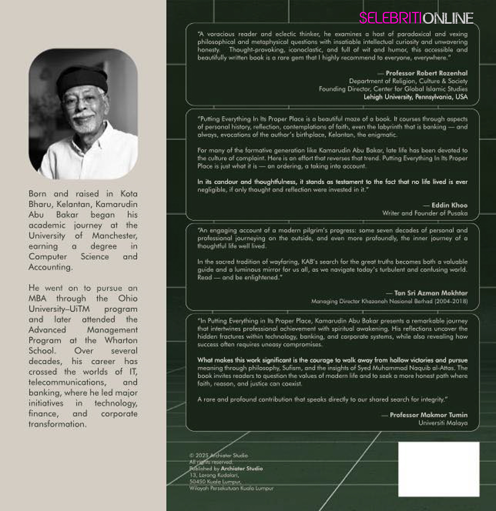 Pelancaran buku Putting Everything in Its Proper Place di Kuala Lumpur