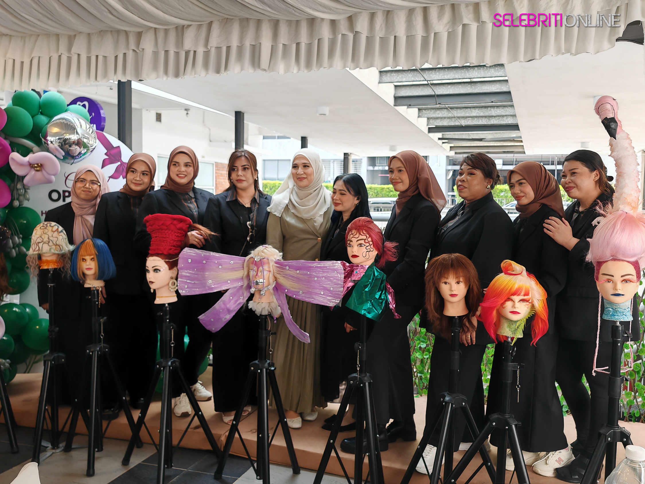 Salon Hairkunst Hijabis Luxe di Bandar Baru Bangi dengan konsep eksklusif patuh syariah.