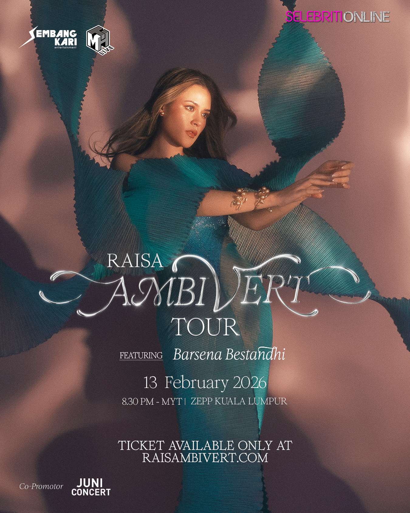 Raisa Ambivert Tour 2026 di Zepp Kuala Lumpur