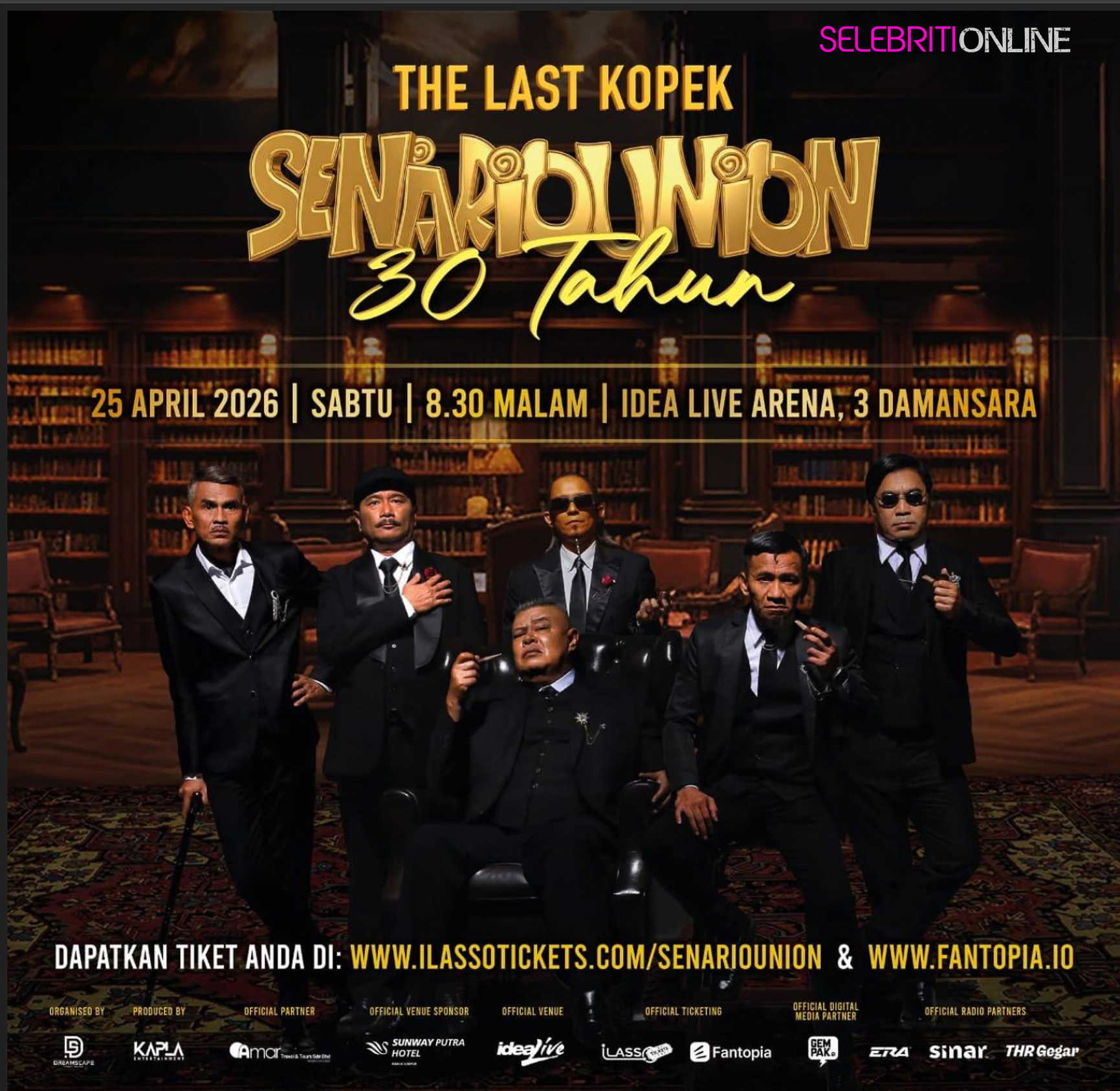 Konsert Reunion Senario 30 Tahun The Last Kopek di Idea Live Arena