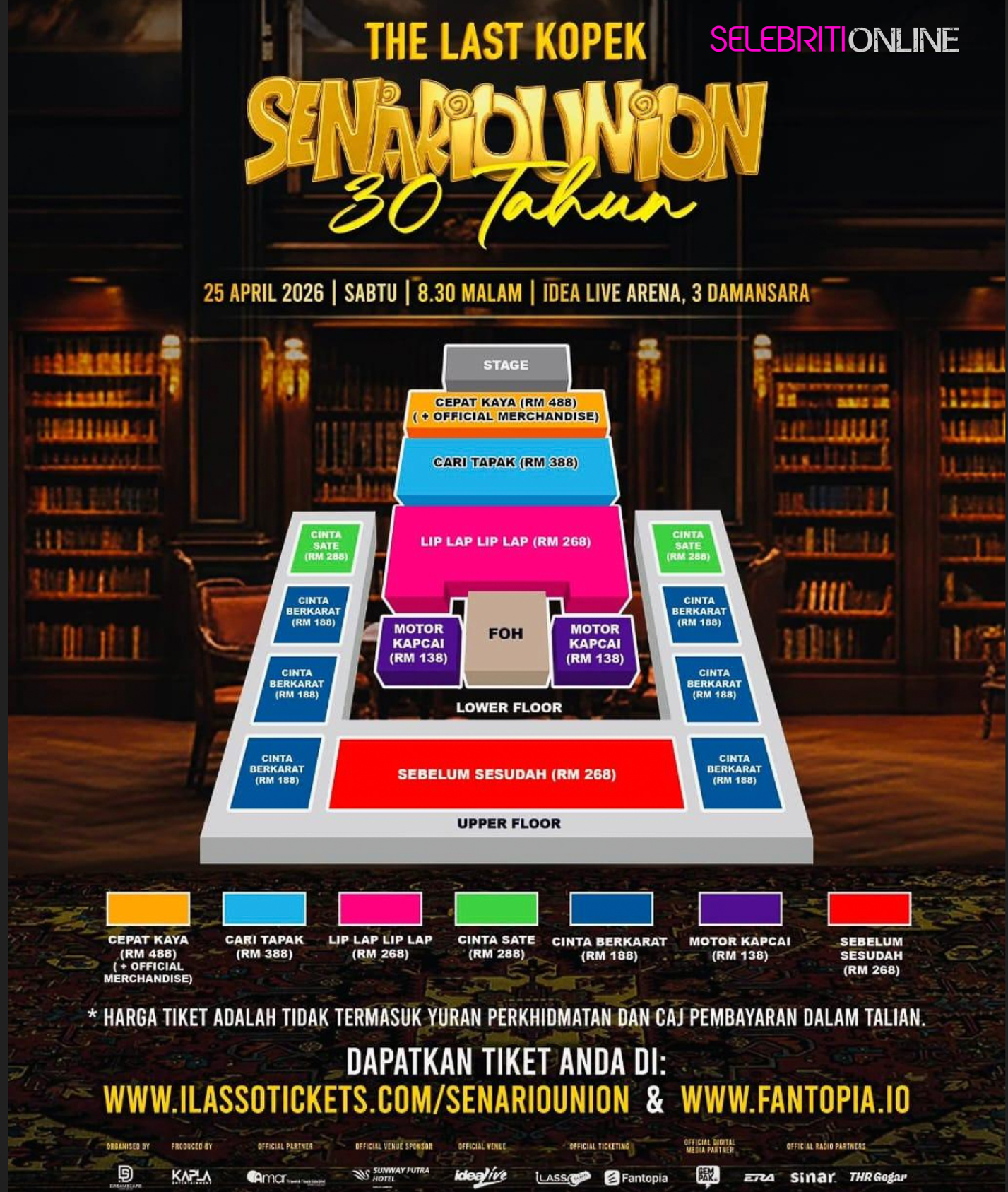 Konsert Reunion Senario 30 Tahun The Last Kopek di Idea Live Arena