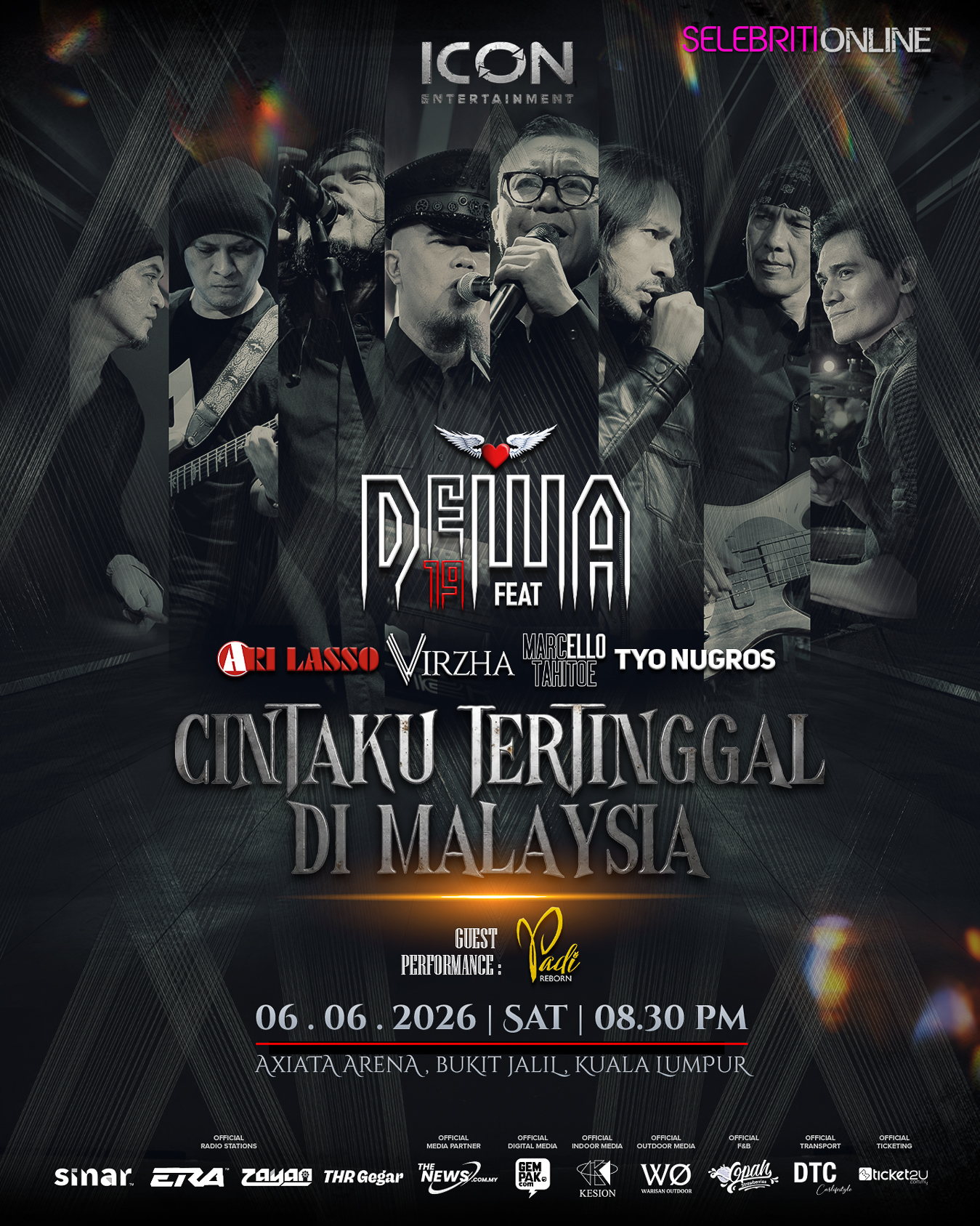 Dewa 19 Padi Reborn bakal beraksi di Axiata Arena 6 Jun 2026