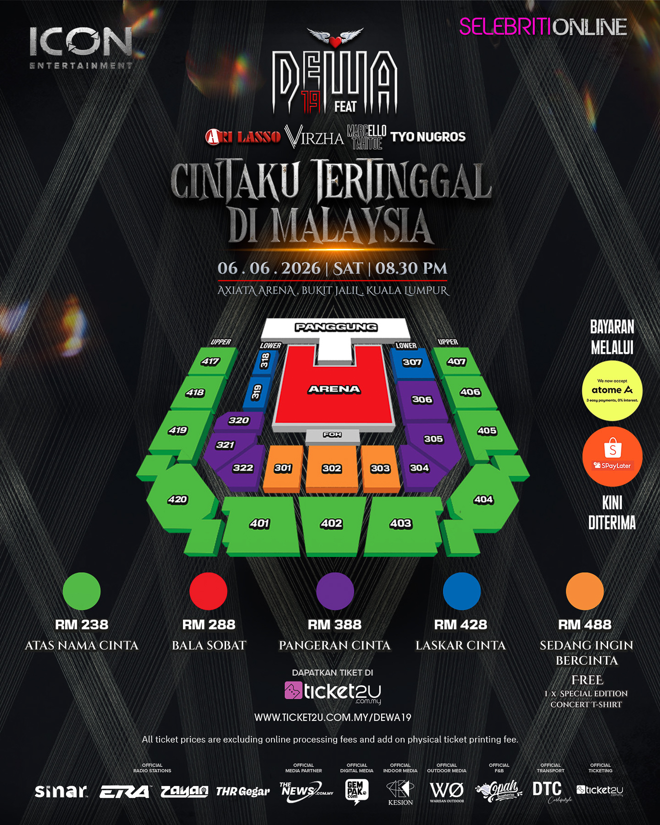 Dewa 19 Padi Reborn bakal beraksi di Axiata Arena 6 Jun 2026