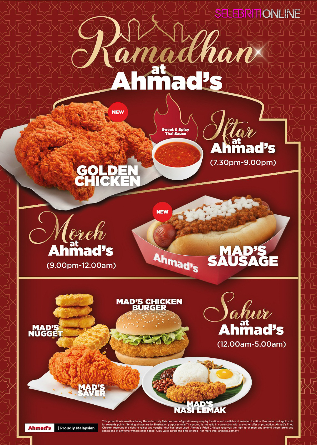 Golden Chicken Ahmad’s dilancarkan sempena kempen Ramadan at Ahmad’s bertema Untuk Dikongsi Bersama.