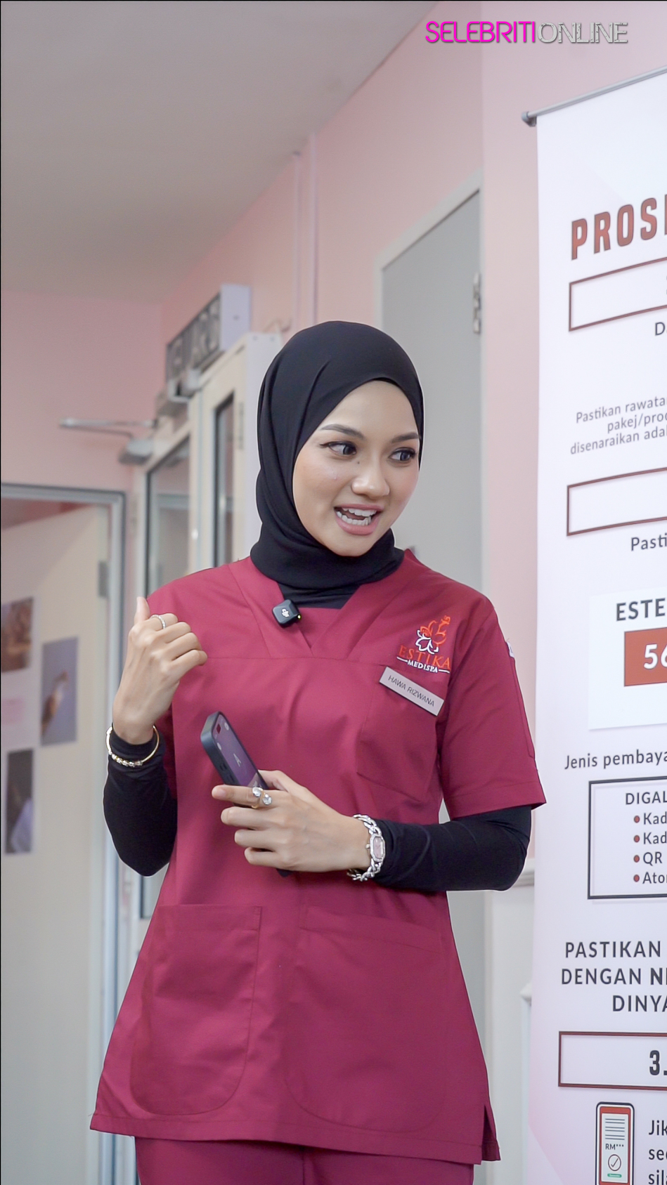 Hawa Rizwana sebagai duta Estika Medispa mempromosikan rawatan estetik bukan invasif