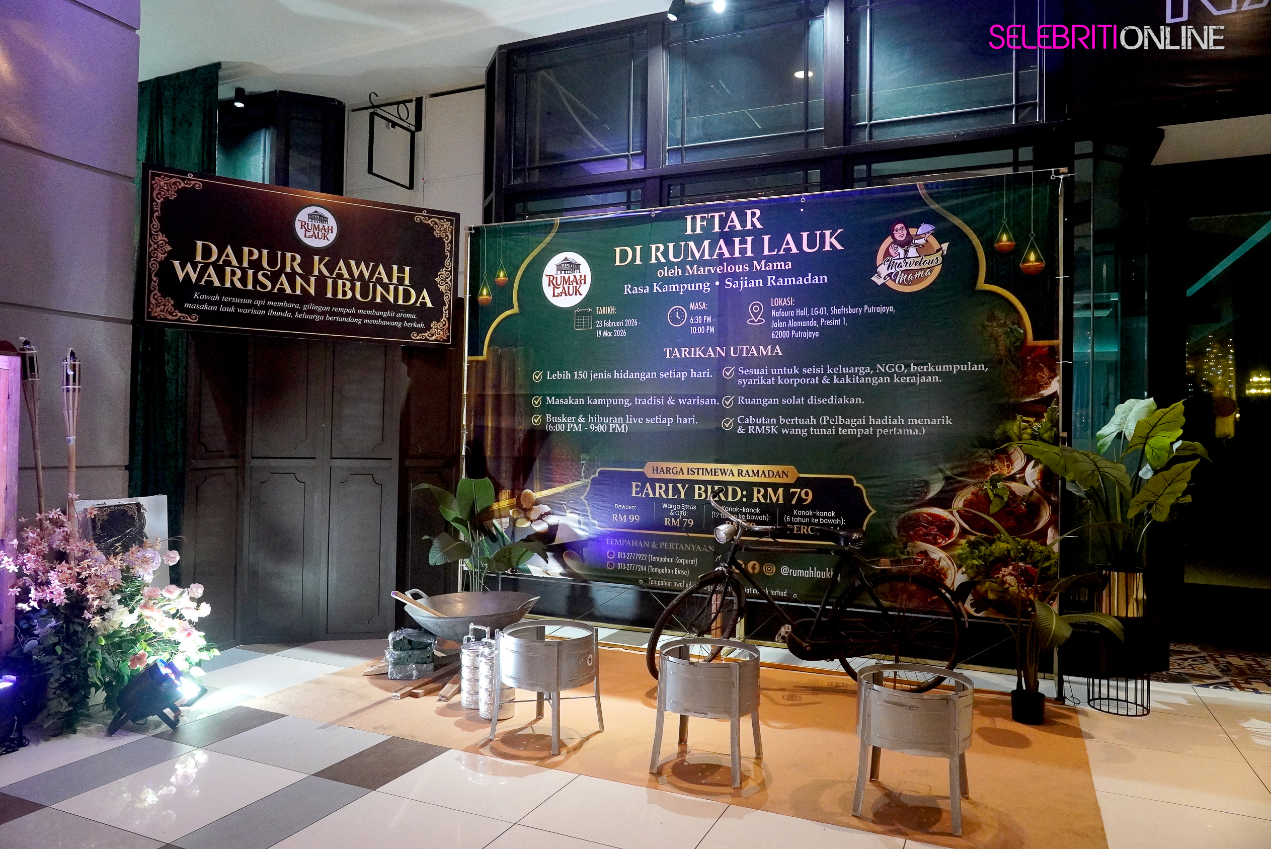 Iftar Rumah Lauk di Nafoura Hall Putrajaya dengan konsep masakan kampung