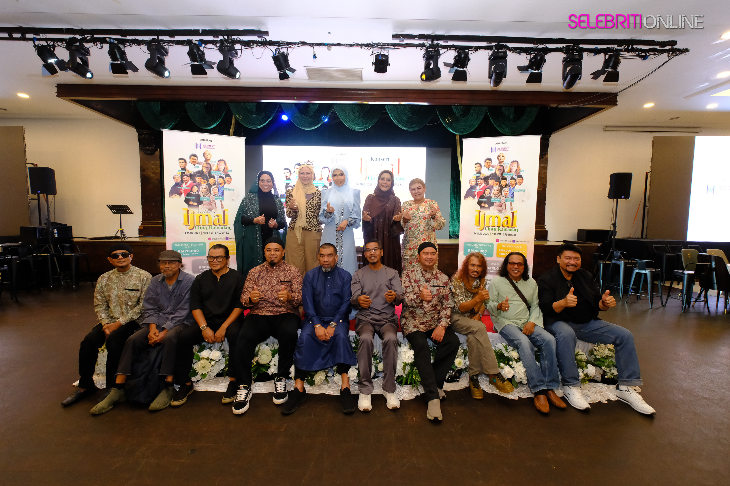 Barisan artis Konsert Ijmal Cinta Ramadan 3.0 di Saloma Kuala Lumpur
