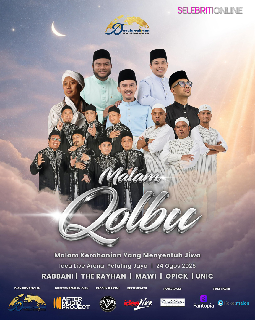 Malam Qolbu 2026 menampilkan Rabbani, UNIC, Mawi, Opick dan The Rayhan di Idea Live Arena, Petaling Jaya pada 24 Ogos 2026.