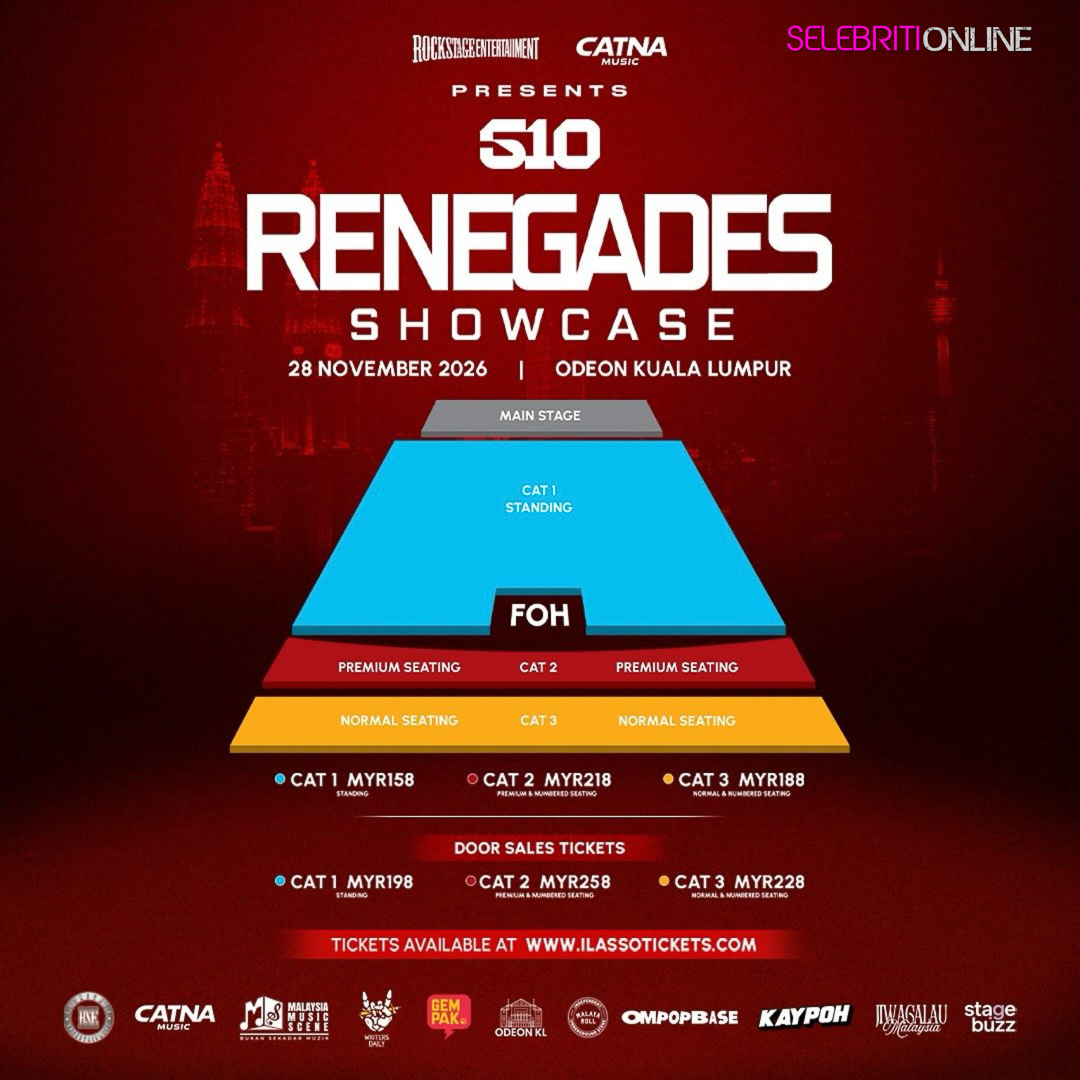 510 Renegades Showcase 2026 di Odeon Kuala Lumpur pada 28 November 2026