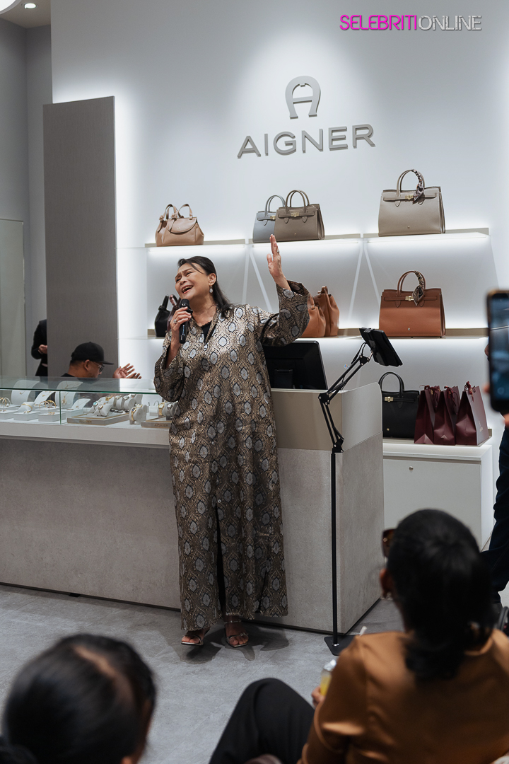 Dato' Khadijah Ibrahim menghadiri acara eksklusif AIGNER di IOI City Mall Kuala Lumpur.