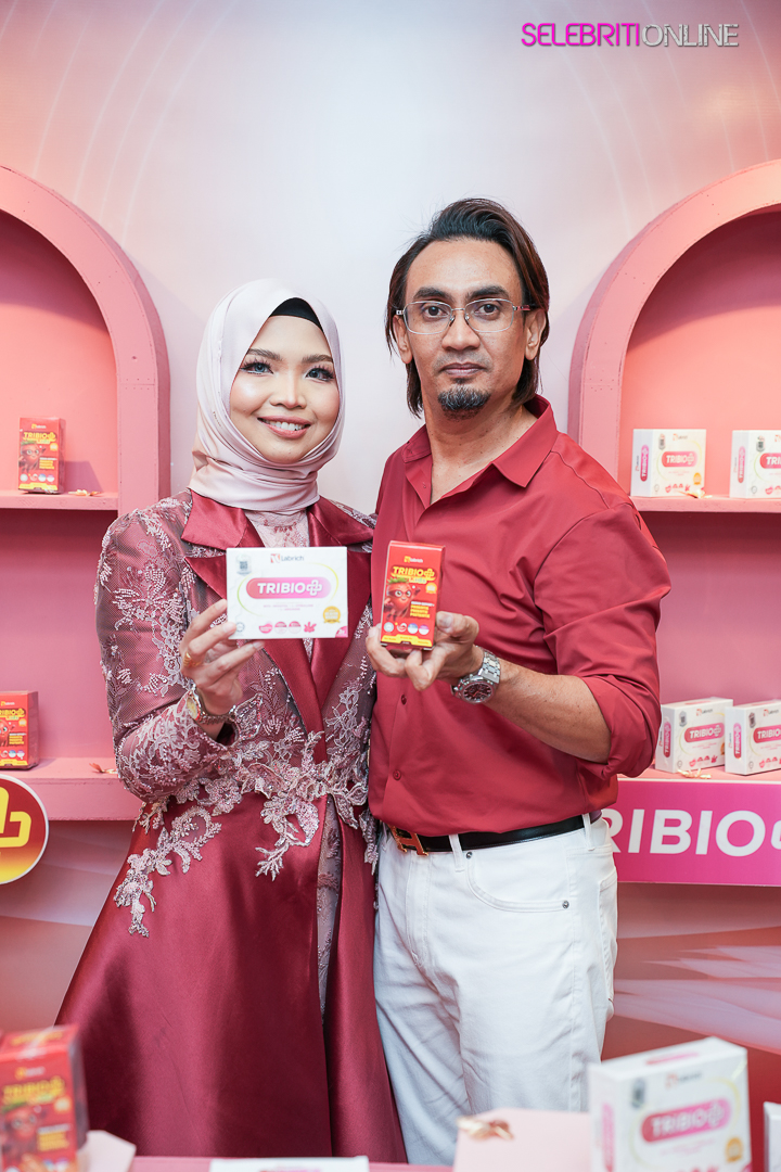 Labrich melancarkan TriBio Women Wellness dan TriBio Kids bersama Che Puan Sarimah Ibrahim.