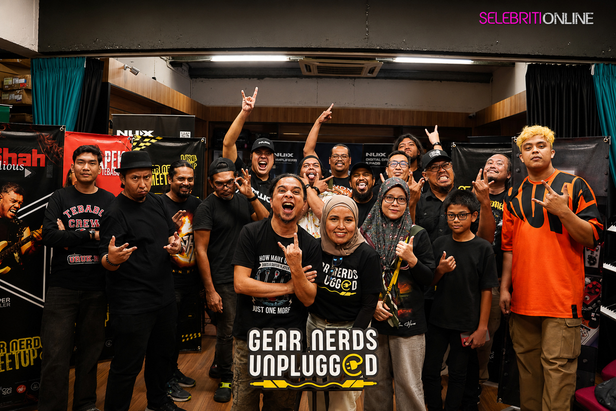 Shah Sidious berkongsi ilmu gitar pada Gear Nerds Meetup Vol. 2 di Pulau Pinang.