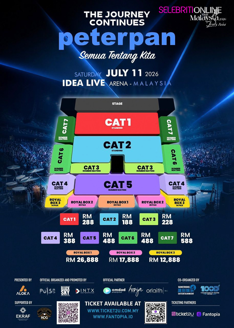 Peterpan The Journey Continues Malaysia di Idea Live Arena bersama Hael Husaini, Tantri dan Rony Parulian