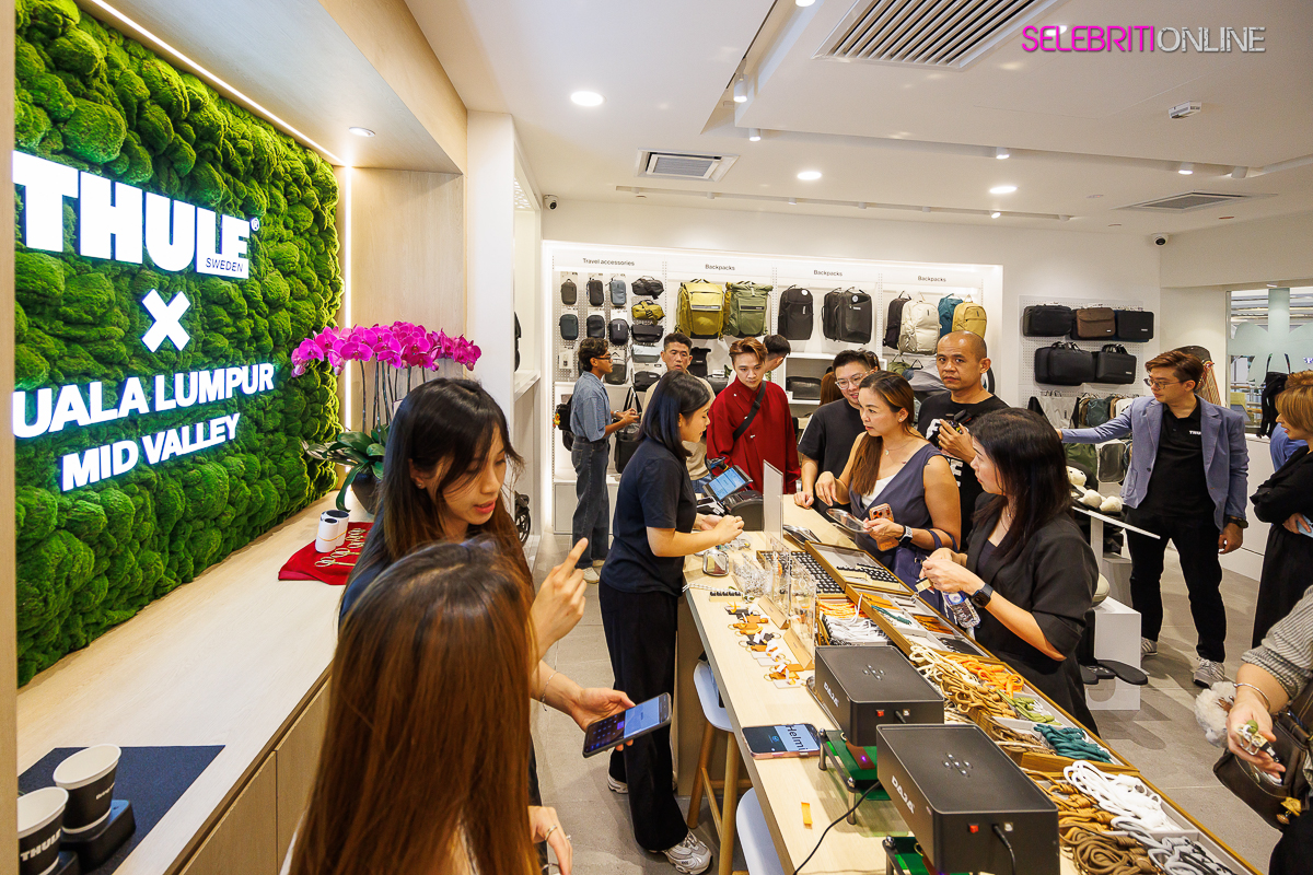 Thule Concept Store di Mid Valley Megamall mempamerkan rangkaian produk premium untuk gaya hidup aktif.