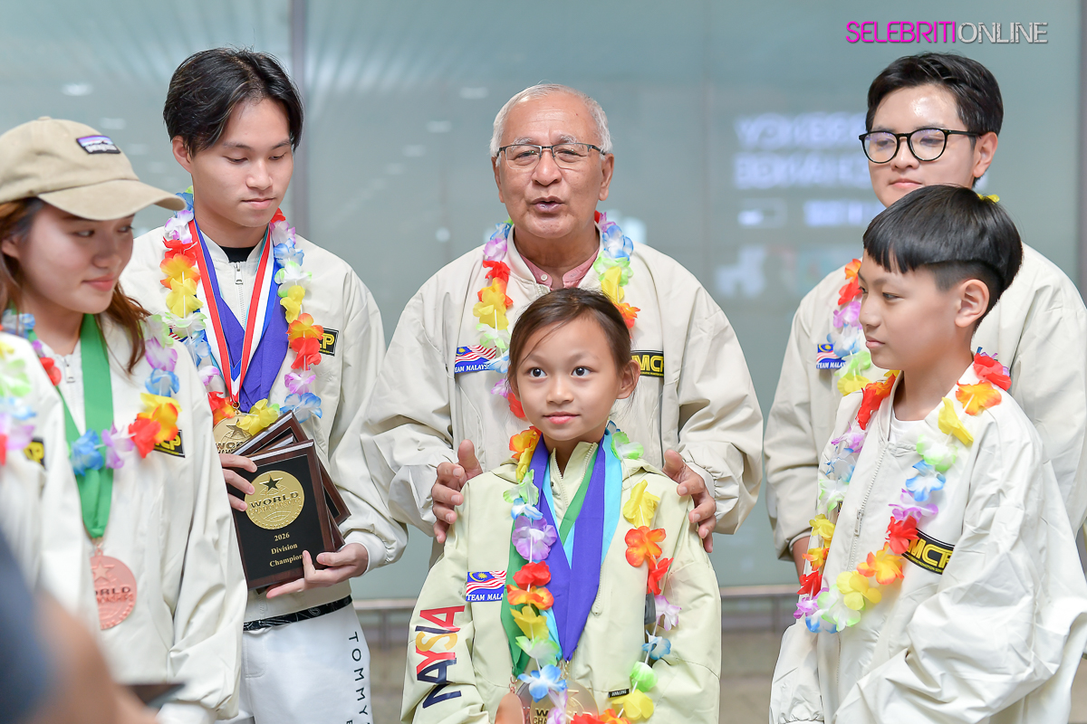 Pasukan Malaysia meraikan kejayaan 35 pingat pada WCOPA 2026 di Las Vegas.