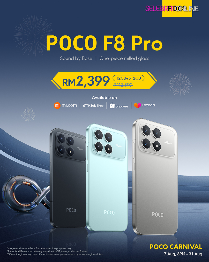 POCO Carnival 2026 menawarkan promosi eksklusif untuk siri telefon pintar dan tablet POCO.
