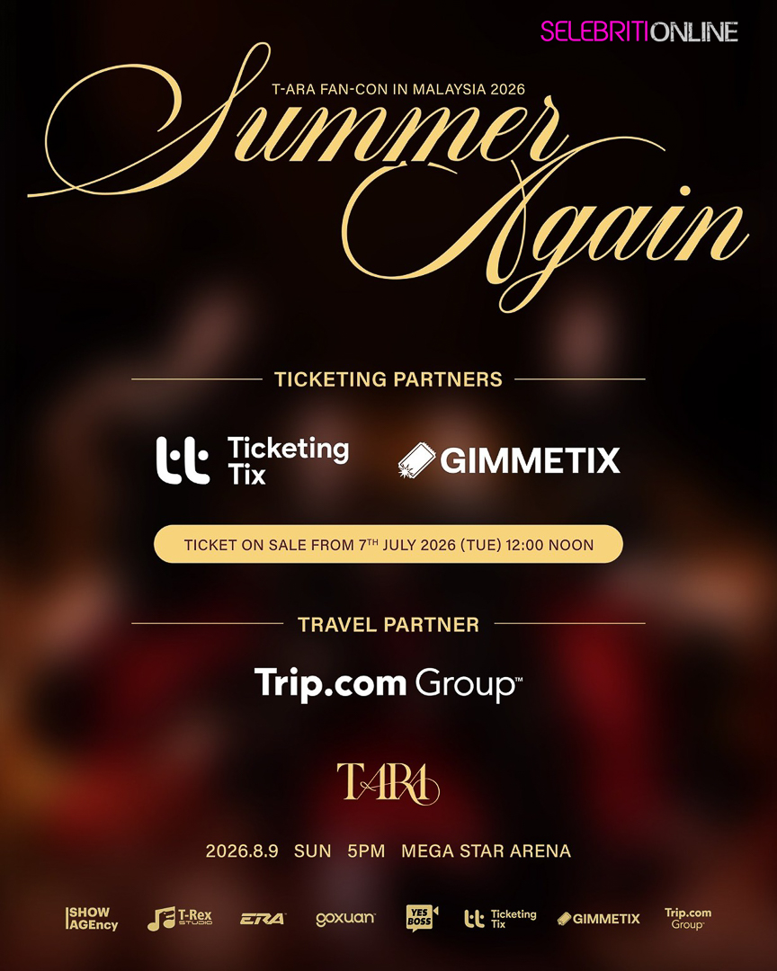 T-ARA kembali bertemu peminat di Malaysia menerusi Summer Again pada 9 Ogos 2026 di Mega Star Arena.