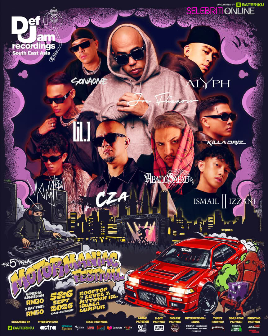 Festival MotorManiac 2026 menghimpunkan budaya automotif, drift, muzik dan teknologi di MyTOWN Kuala Lumpur.