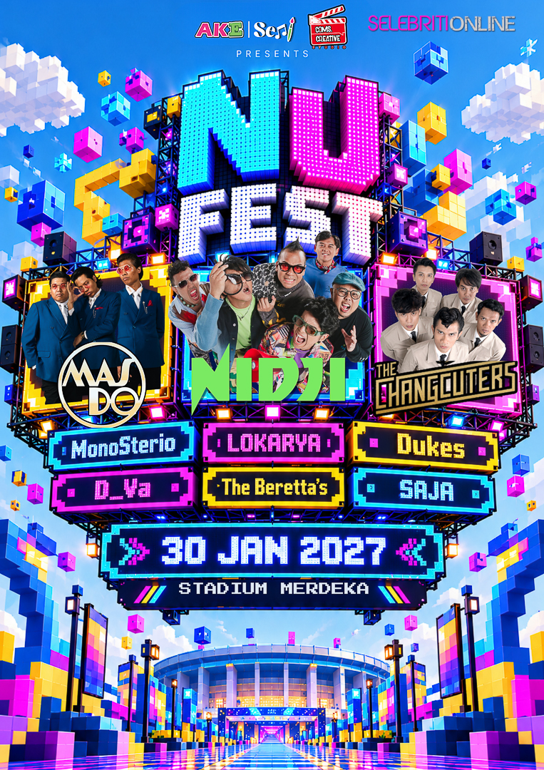 NU FEST 2027 di Stadium Merdeka menampilkan Nidji, Masdo dan The Changcuters.