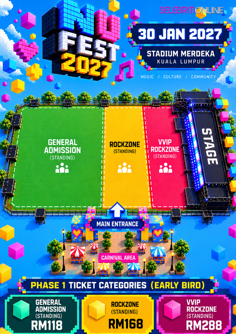 NU FEST 2027 di Stadium Merdeka menampilkan Nidji, Masdo dan The Changcuters.