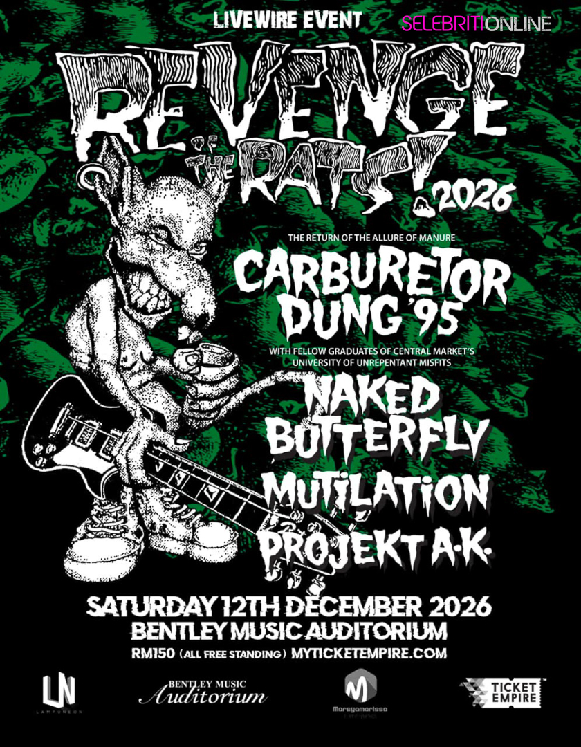 Revenge of the Rats 2026 menampilkan Carburetor Dung, Naked Butterfly, Mutilation dan Projekt A.K.